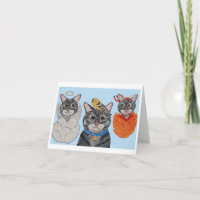 Katze mit Engel und Teufel