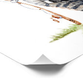 Katze mit Fisch Fotodruck (Ecke)