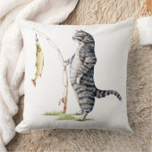 Katze mit Fisch Kissen (Decke)