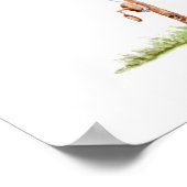 Katze mit Fisch Poster (Ecke)