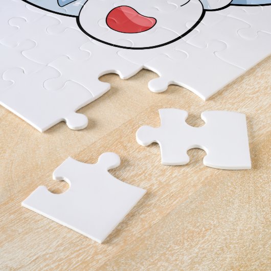 Katze mit Fisch Puzzle (Seite)