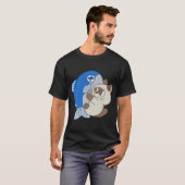 Katze mit Fisch T-Shirt (Vorne ganz)