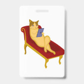 Katze mit Gadget-Clipart Ausweis (Rückseite)