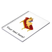 Katze mit Gadget-Clipart Notizblock (Linke Seite)