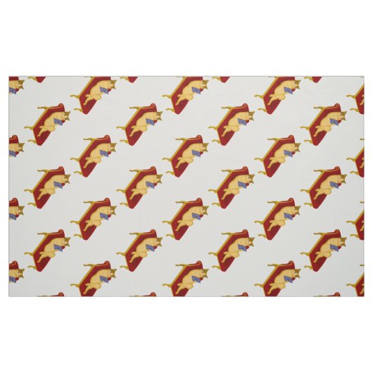 Katze mit Gadget-Clipart Stoff (Fat Quarter (45,7 x 55,9 cm))