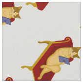 Katze mit Gadget-Clipart Stoff (Nahaufnahme)