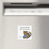 Katze mit Garn und Sprichwort Magnet (In Situ (Geschirrspüler))