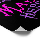 Katze mit geheimnisvollem Lächeln waren alle traur Poster (Ecke)