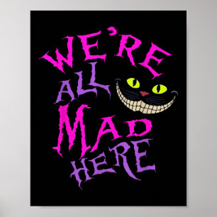 Katze mit geheimnisvollem Lächeln waren alle traur Poster