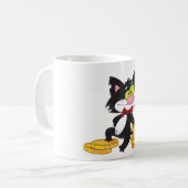 Katze mit Geld Tasse (Vorderseite Links)