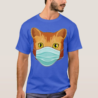 Katze mit Gesichtsmaske T-Shirt