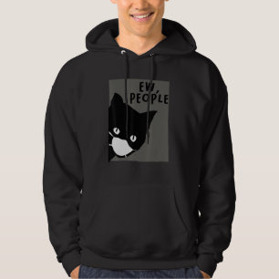 Katze mit Gesichtsmaske Wir Menschen Katzen 1 Hoodie