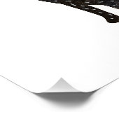 Katze mit getöpfter Pflanze Wasserfarbe Poster (Ecke)