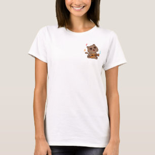 Katze mit Gitarre T-Shirt