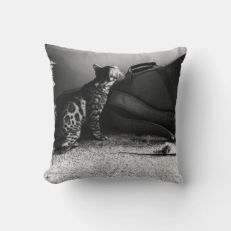 Katze mit Gitarrenkissen Kissen