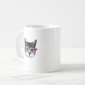 Katze mit Gläsern Kaffeetasse (Vorderseite Links)