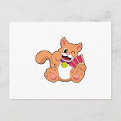 Katze mit Glocke Postkarte (Vorderseite)