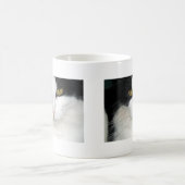 Katze mit goldenen Augen Kaffeetasse (Mittel)