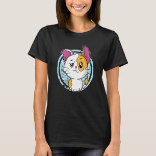 Katze mit großen Ohren sieht skeptisch aus T-Shirt