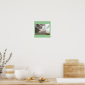 Katze mit grünen Augen Poster (Küche)