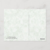 Katze mit grünen Augen Postkarte (Rückseite)