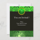 KATZE MIT GRÜNEN IRISH BIER ST PATRICK'S DAY PARTY EINLADUNG (Rückseite)