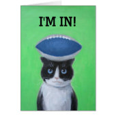 Katze mit Grußkarte (Vorne)