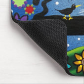 Katze mit Haltung DURCH LORI EVERETT Mousepad (Ecke)