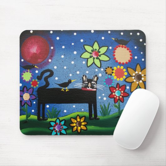 Katze mit Haltung DURCH LORI EVERETT Mousepad (Mit Mouse)