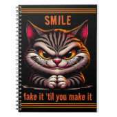 Katze mit Haltung Notizblock (Vorderseite)