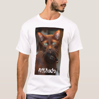 Katze mit Haltung T T-Shirt