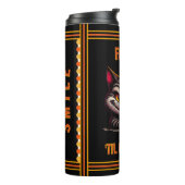 Katze mit Haltung Thermosbecher (Nach links gedreht)