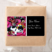 KATZE MIT HARLEQUIN HAT- UND MASQUERADE-PARTY (Insitu)