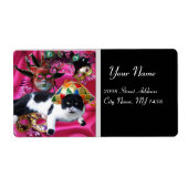 KATZE MIT HARLEQUIN HAT- UND MASQUERADE-PARTY (Vorne)