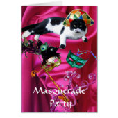 KATZE MIT HARLEQUIN HAT- UND MASQUERADE-PARTY (Vorne)