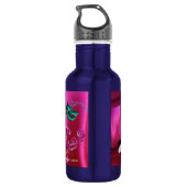 KATZE MIT HARLEQUIN HAT- UND MASQUERADE-PARTY EDELSTAHLFLASCHE (Rückseite)