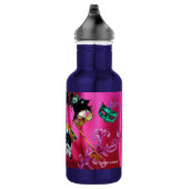 KATZE MIT HARLEQUIN HAT- UND MASQUERADE-PARTY EDELSTAHLFLASCHE (Rechts)