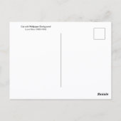 Katze mit Hintergrundbild, Louis Wain Postkarte (Rückseite)