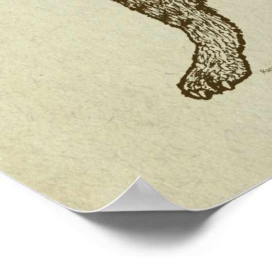 Katze mit Hula Hoop Poster (Ecke)