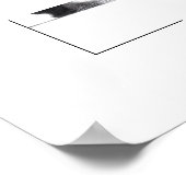 Katze mit Hut (Schnee) Poster (Ecke)