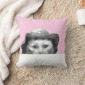 Katze mit Hut (Ume) Kissen (Decke)