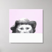 Katze mit Hut (Ume) Leinwanddruck (Vorderseite)