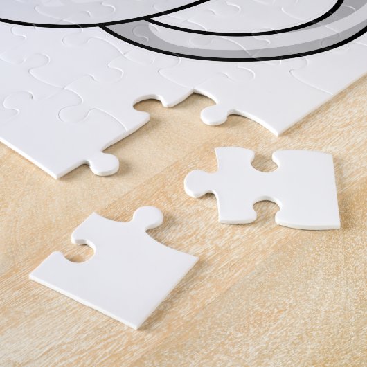 Katze mit Kaffee-Cup Puzzle (Seite)