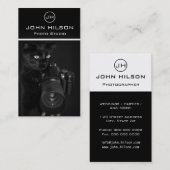 Katze mit Kamera - Fotograf-Visitenkarte Visitenkarte (Vorne/Hinten)