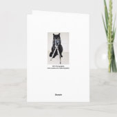 Katze mit Kamera Karte (Rückseite)