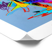 Katze mit Kap Poster (Ecke)