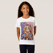 Katze mit Kätzchen, Louis Wain T-Shirt (Vorne ganz)