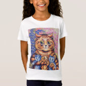 Katze mit Kätzchen, Louis Wain T-Shirt (Vorderseite)
