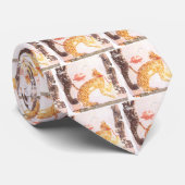 Katze mit Kragen Krawatte (Gerollt)