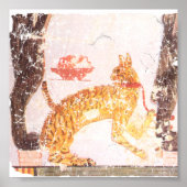 Katze mit Kragen Poster (Vorne)